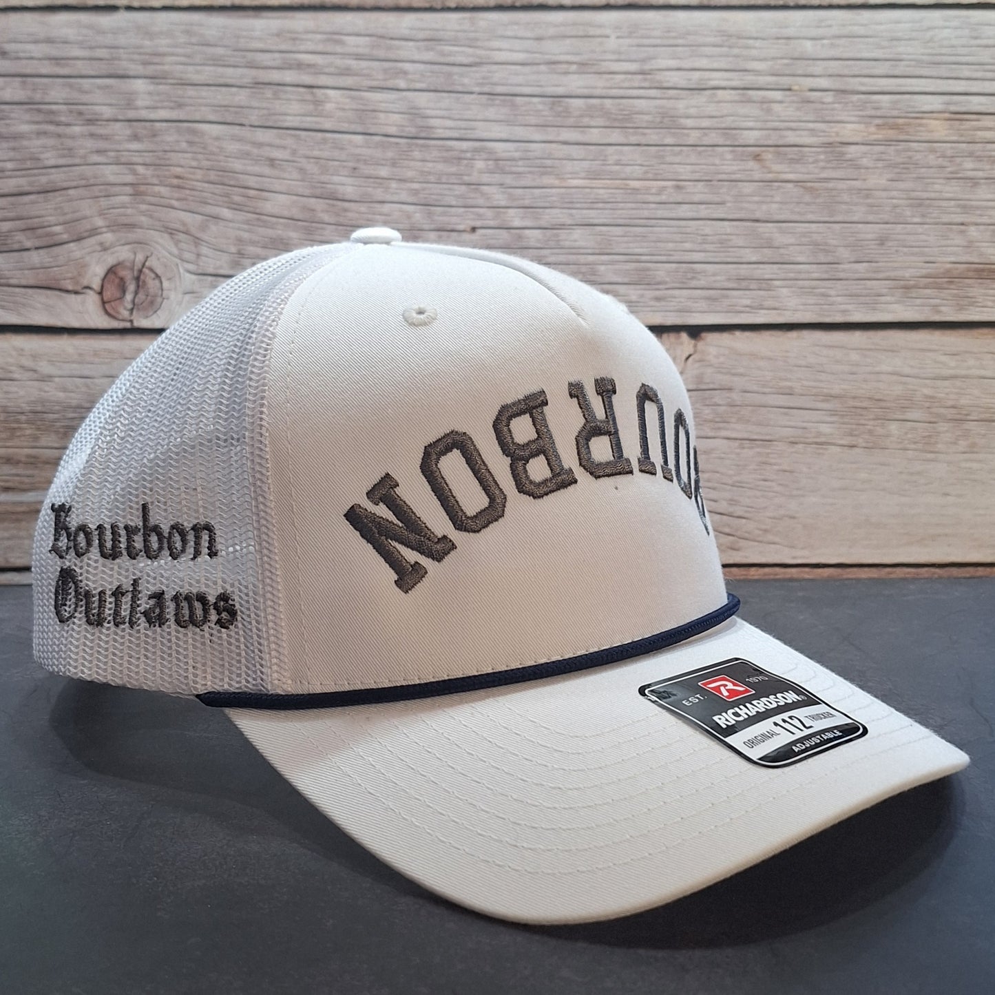 Bourbon Outlaws, BOURBON Embroidered Cap with Customized Options