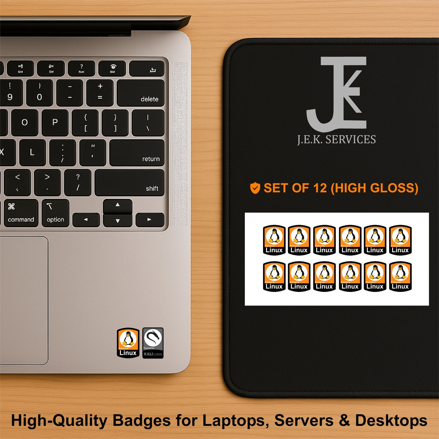 Linux Distro Case Badge Stickers – OEM & Custom