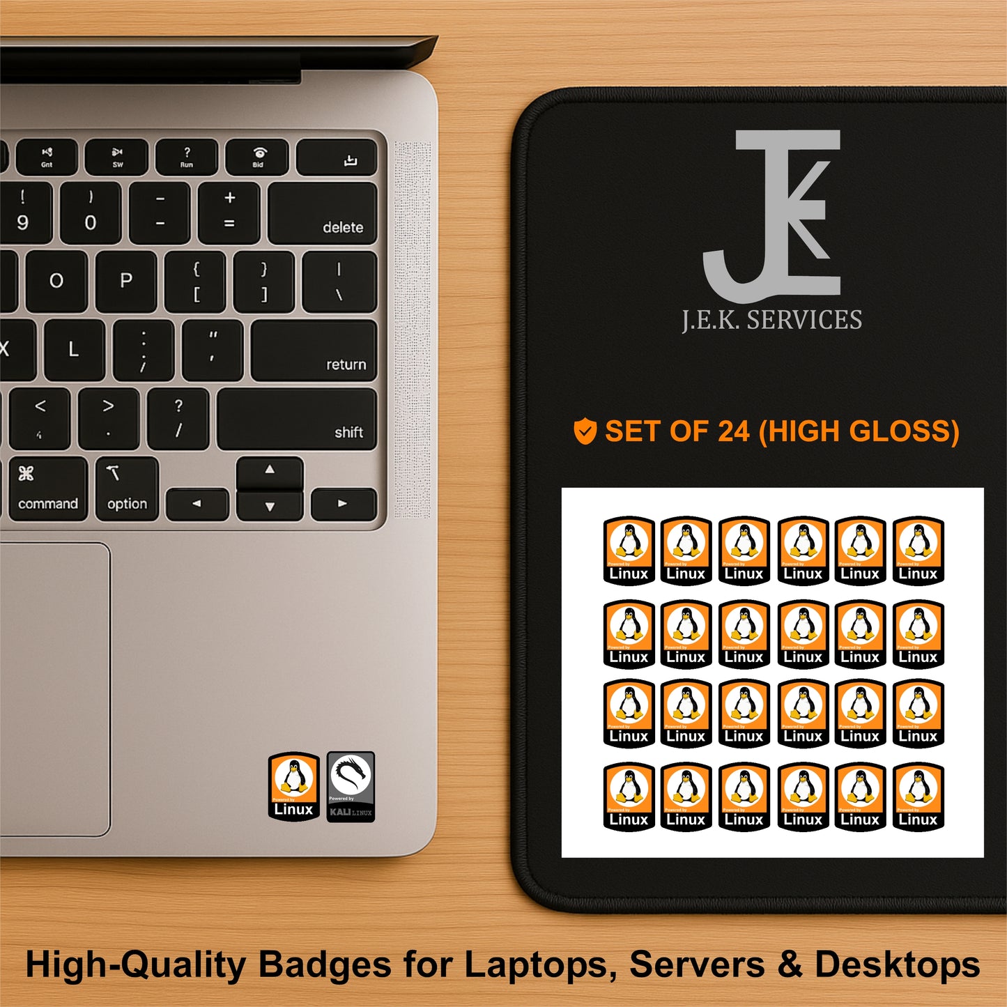 Linux Distro Case Badge Stickers – OEM & Custom