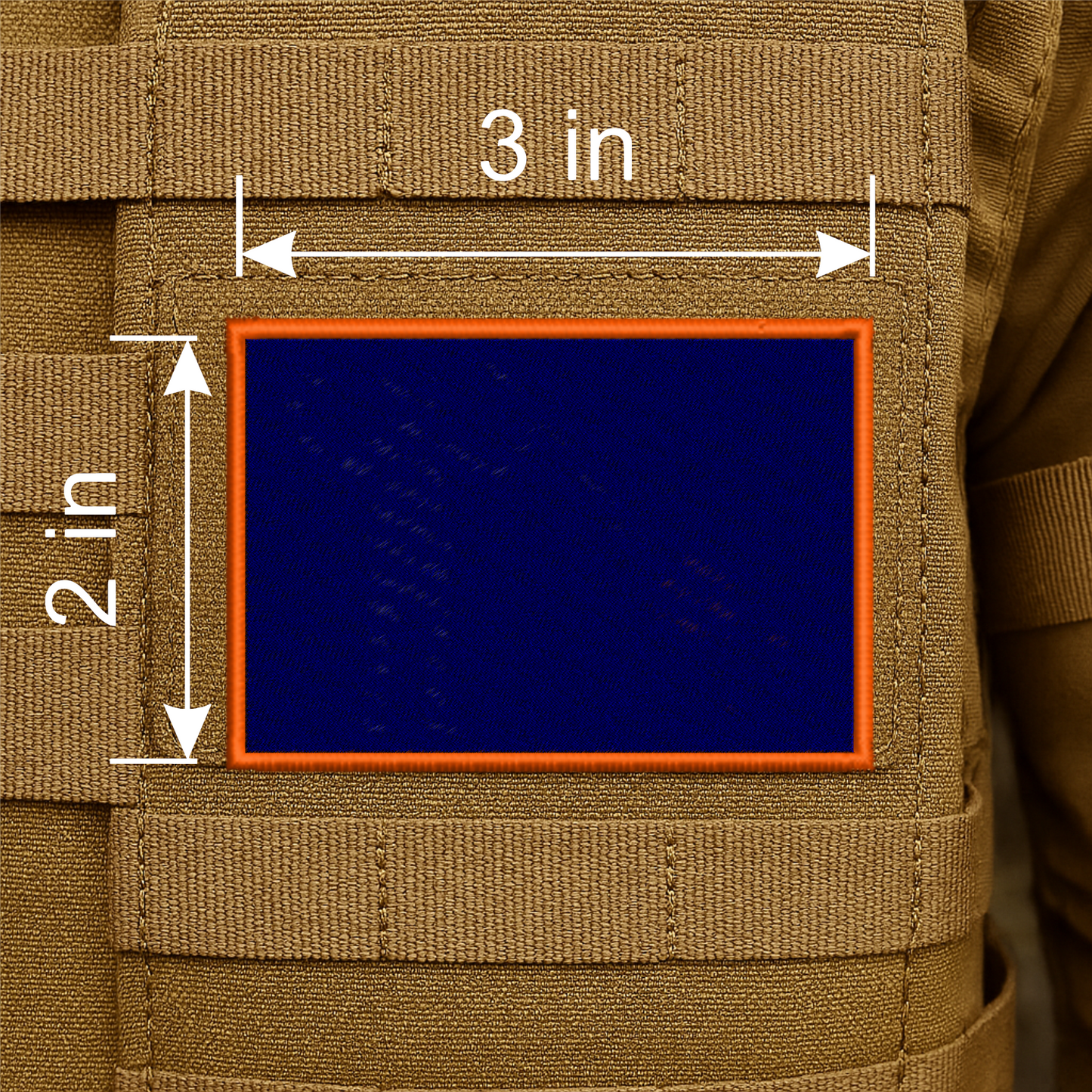 Custom Embroidered Morale Patch – Hook & Loop Backing