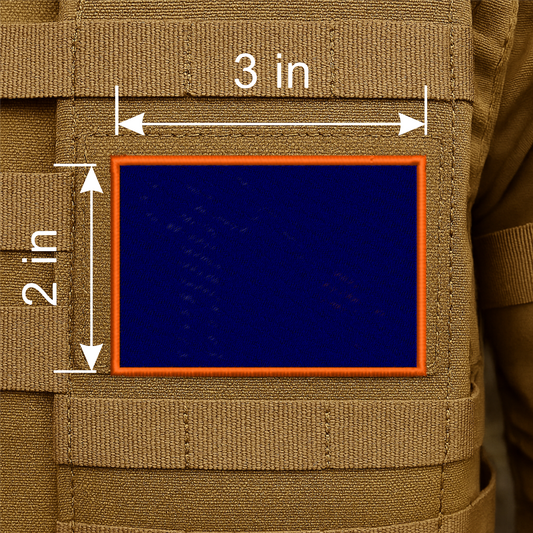 Custom Embroidered Morale Patch - 2" X 3" – Hook & Loop Backing