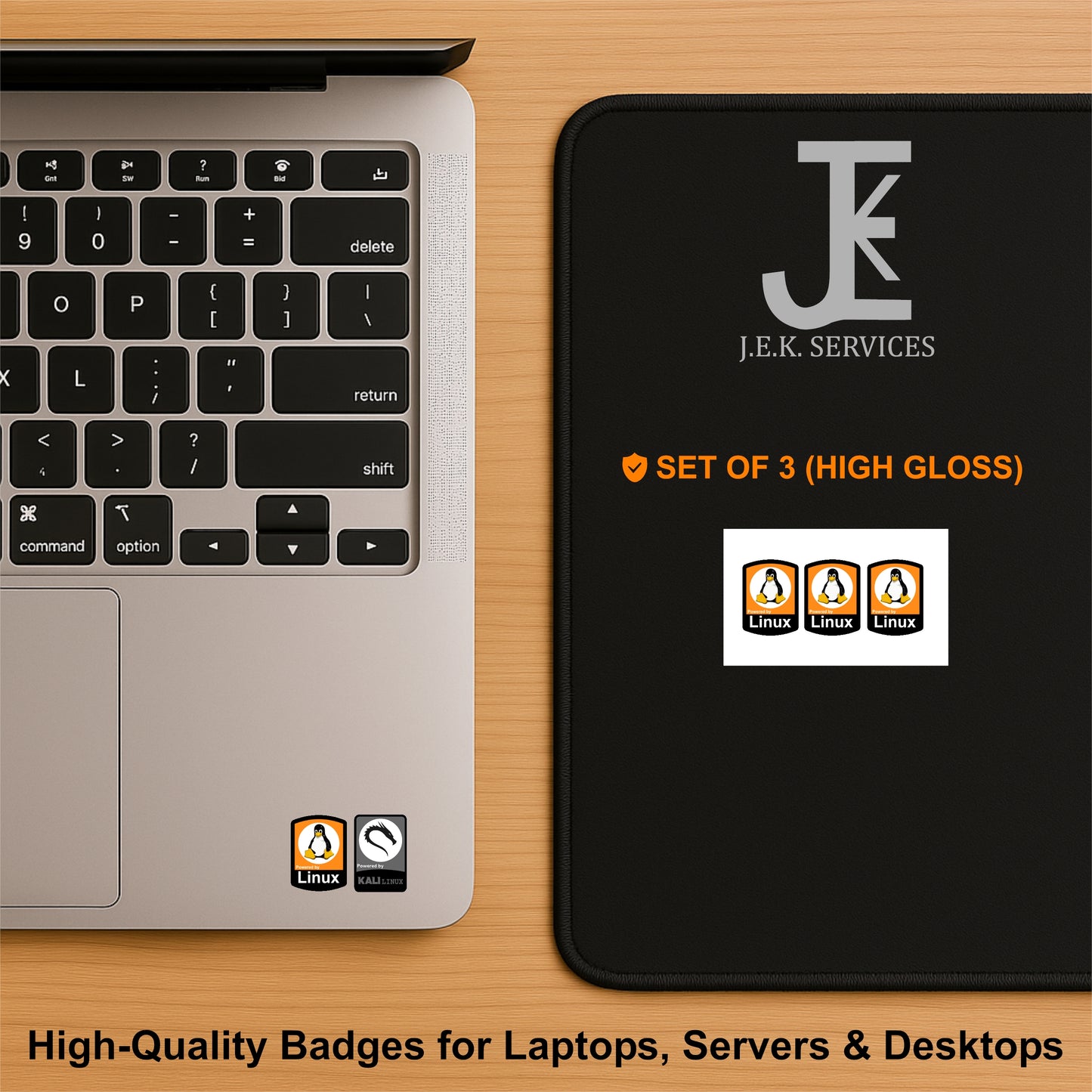 Linux Distro Case Badge Stickers – OEM & Custom