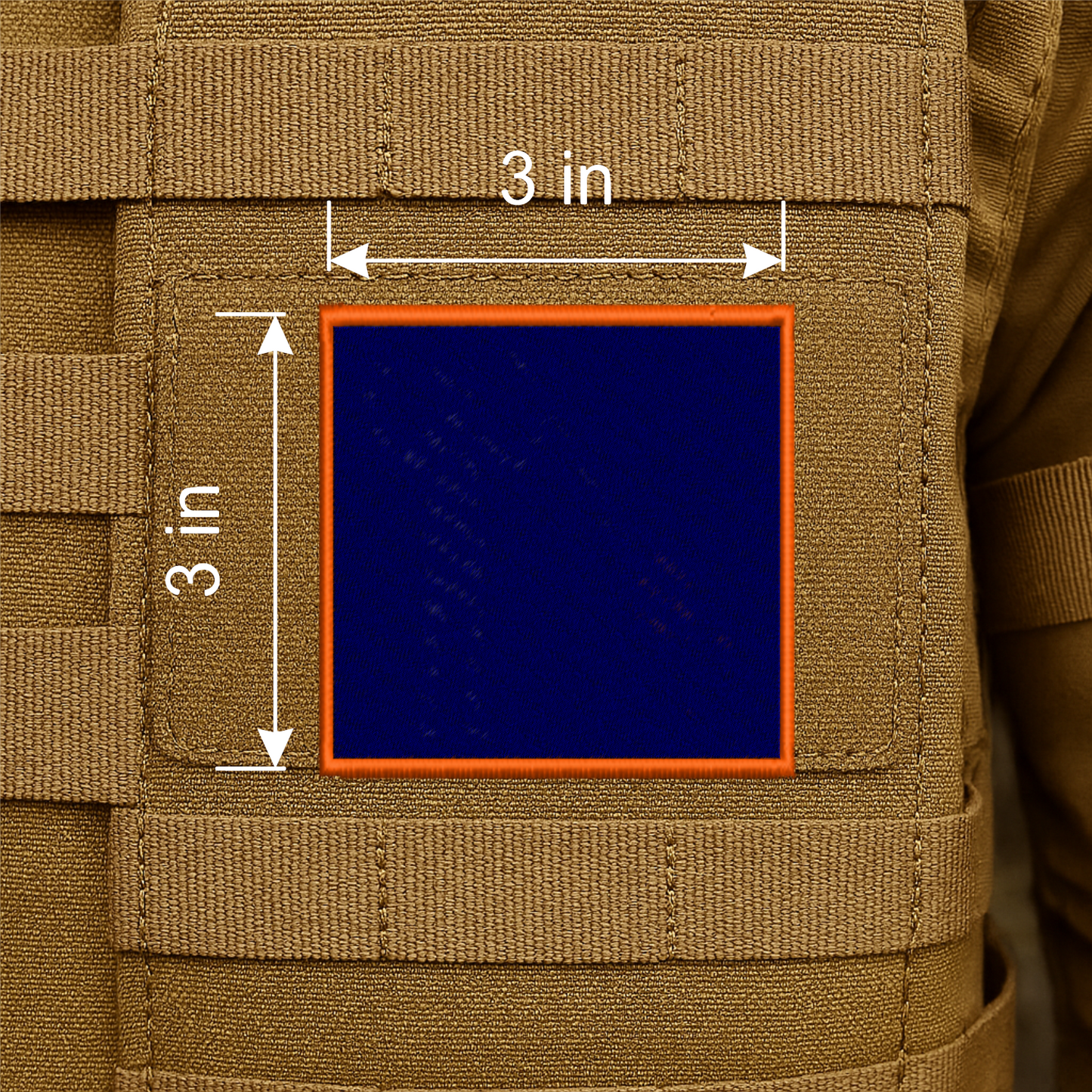 Custom Embroidered Morale Patch – Hook & Loop Backing