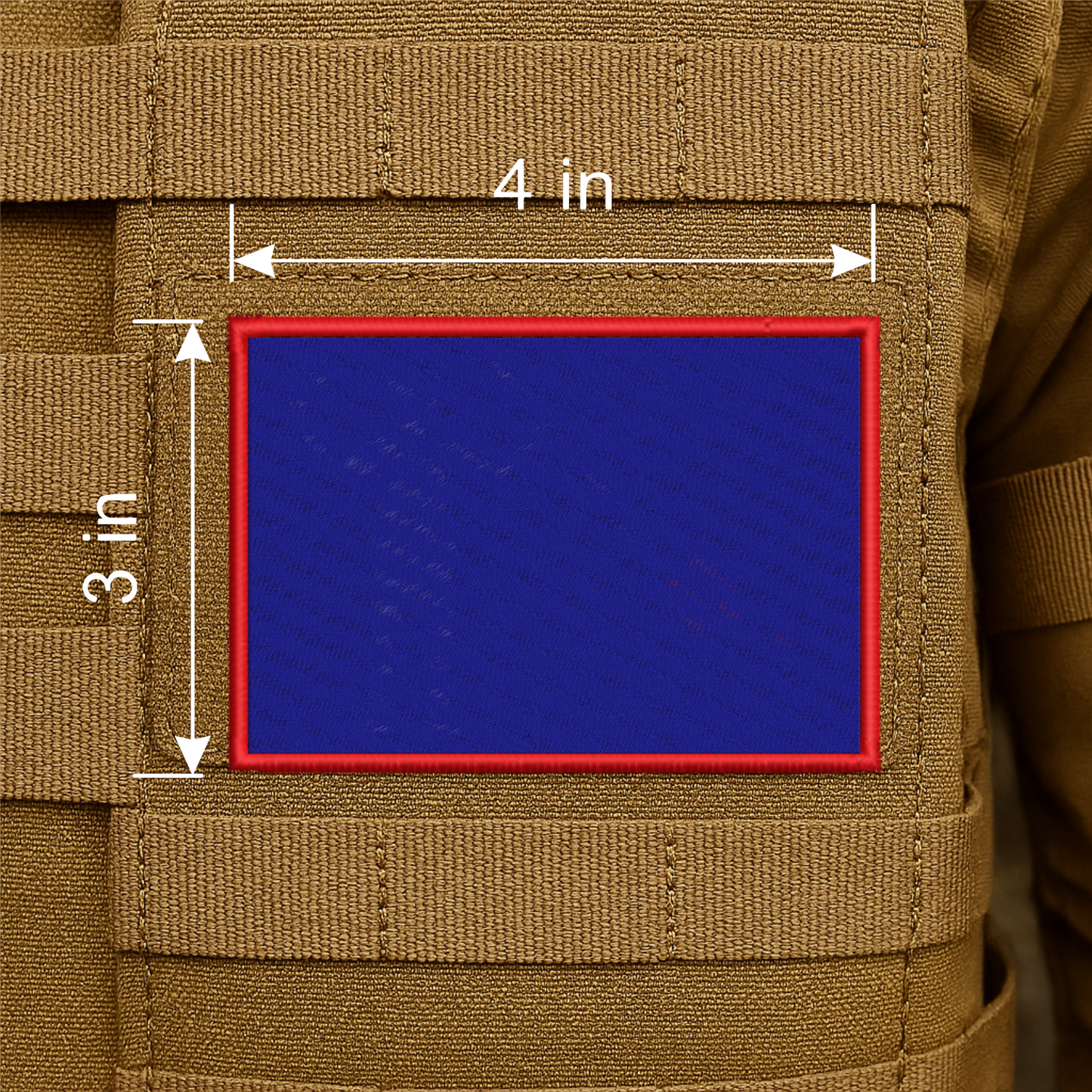 Custom Embroidered Morale Patch – Hook & Loop Backing