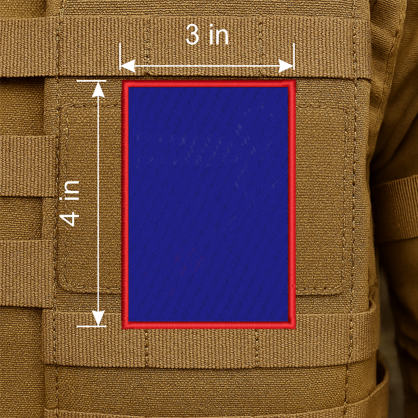 Custom Embroidered Morale Patch – Hook & Loop Backing