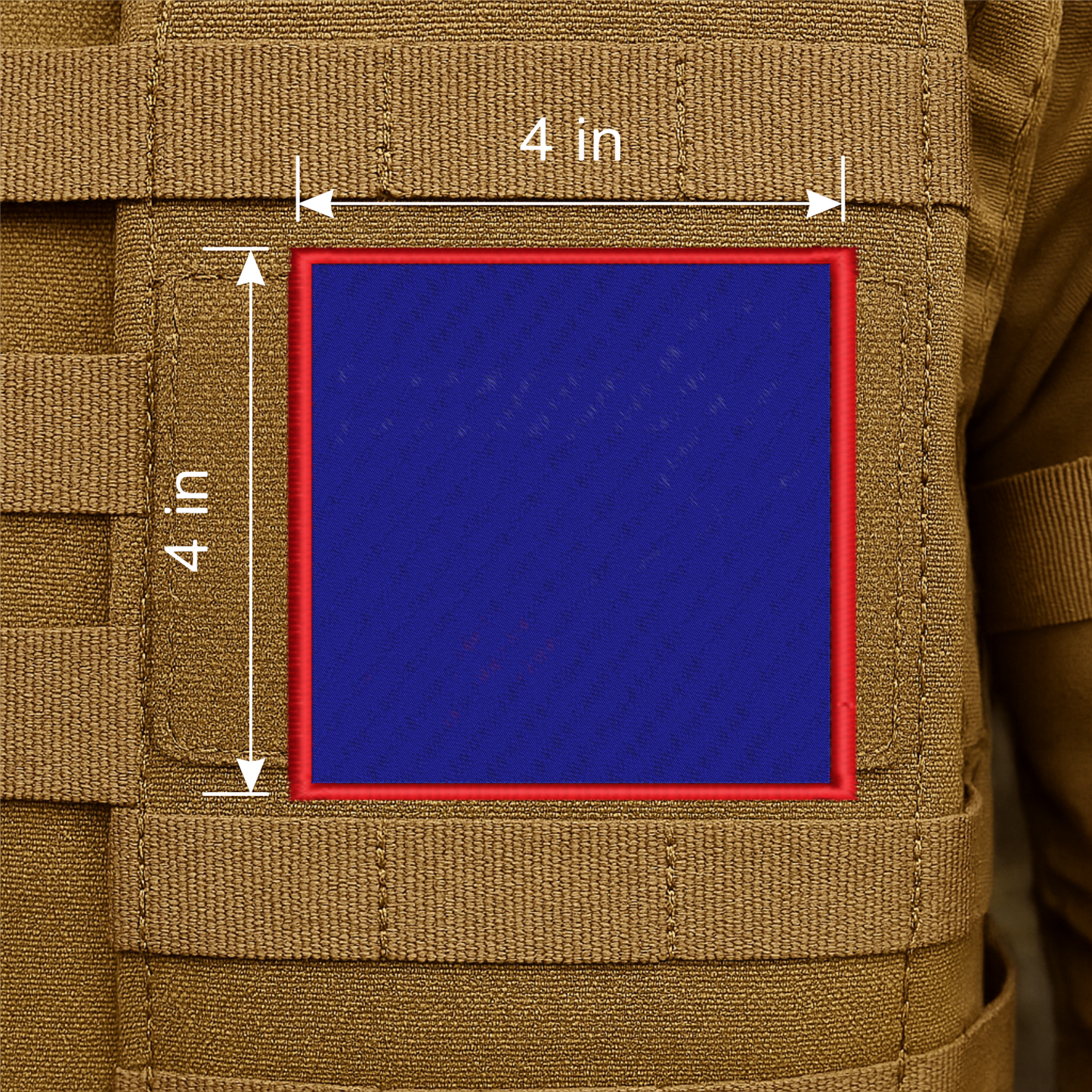 Custom Embroidered Morale Patch – Hook & Loop Backing