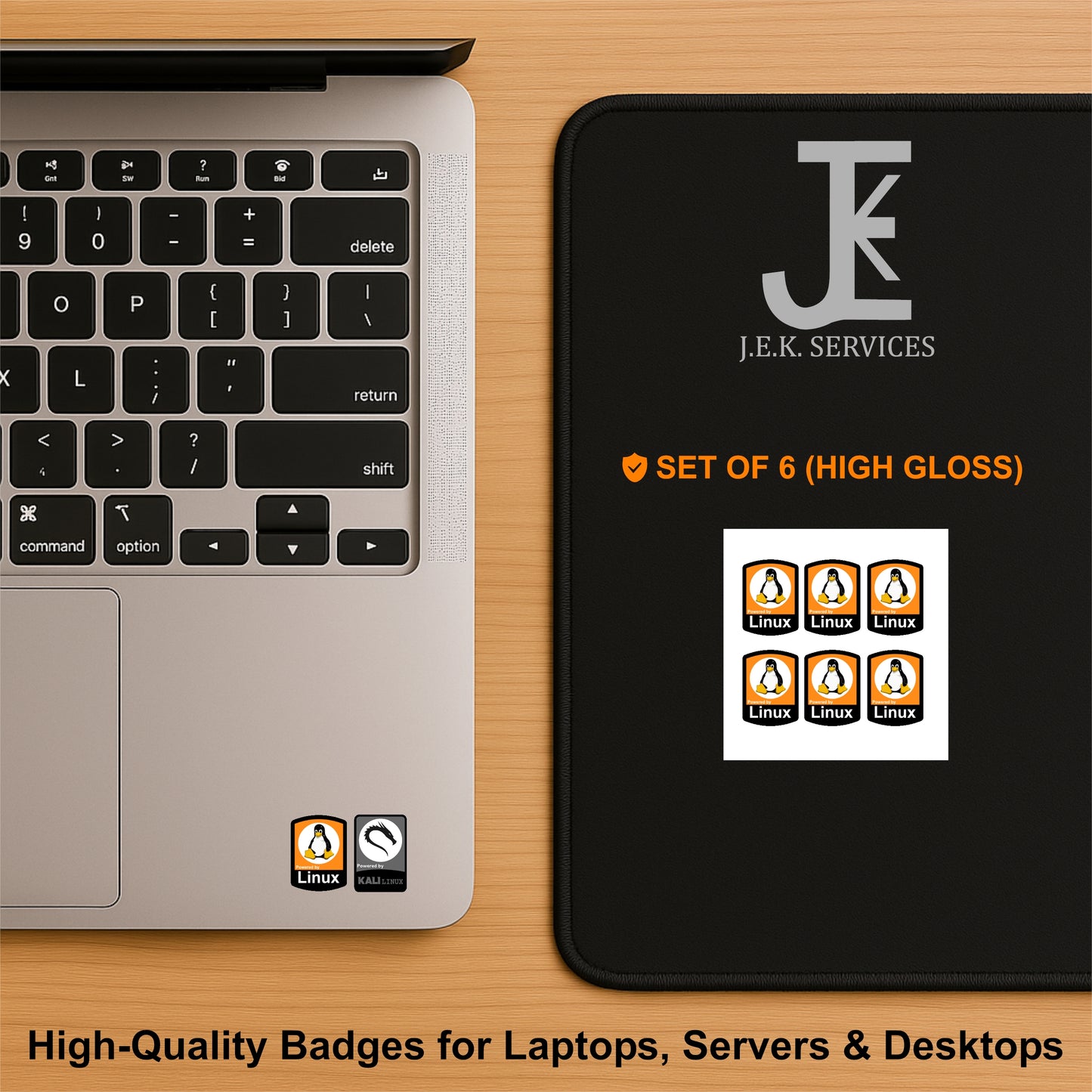 Linux Distro Case Badge Stickers – OEM & Custom