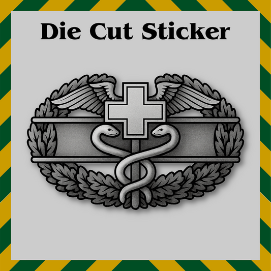 Army Combat Medic Badge Sticker – Army Veteran Vinyl Decal, Waterproof