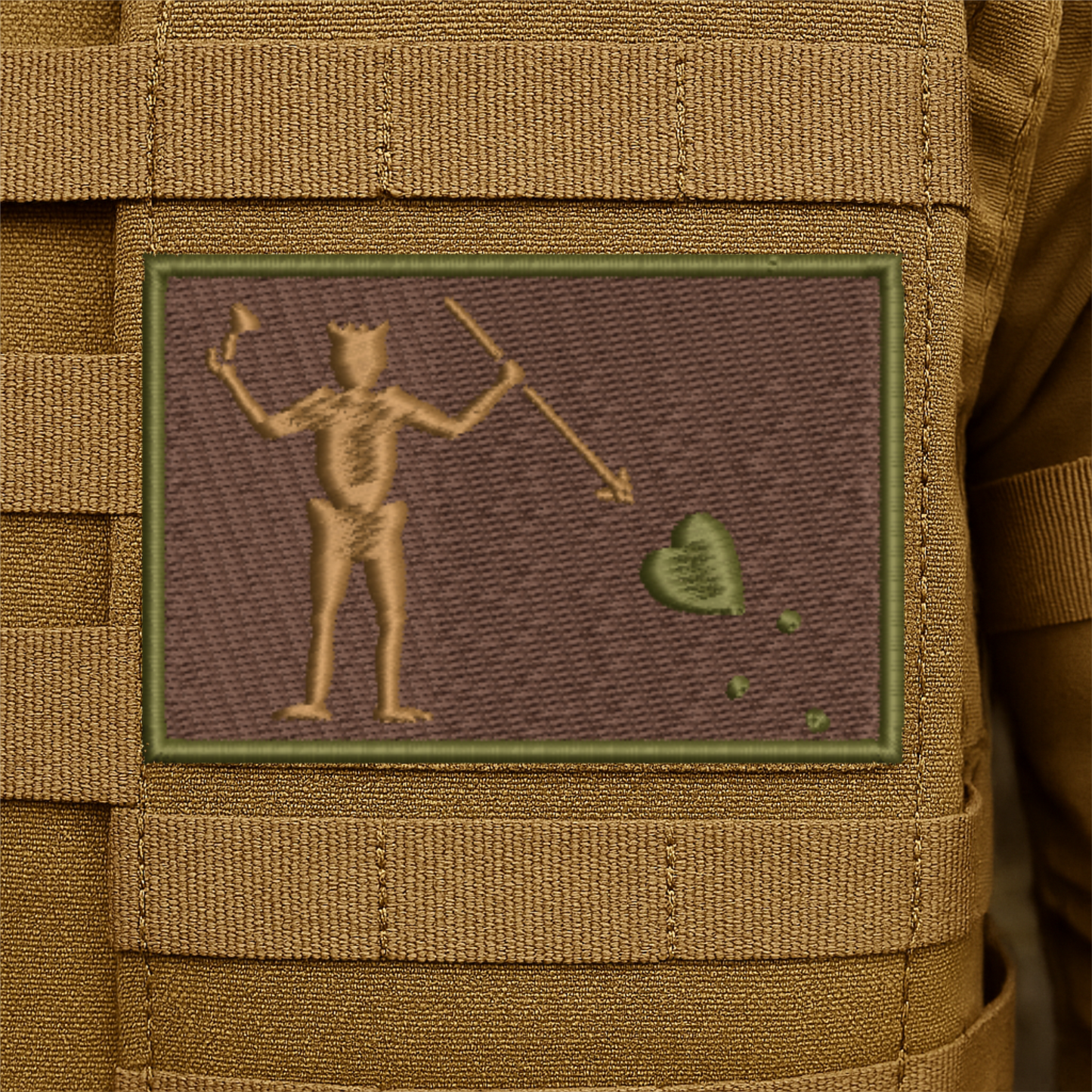 Edward Teach Blackbeard Flag Tactical Embroidered Morale Patch