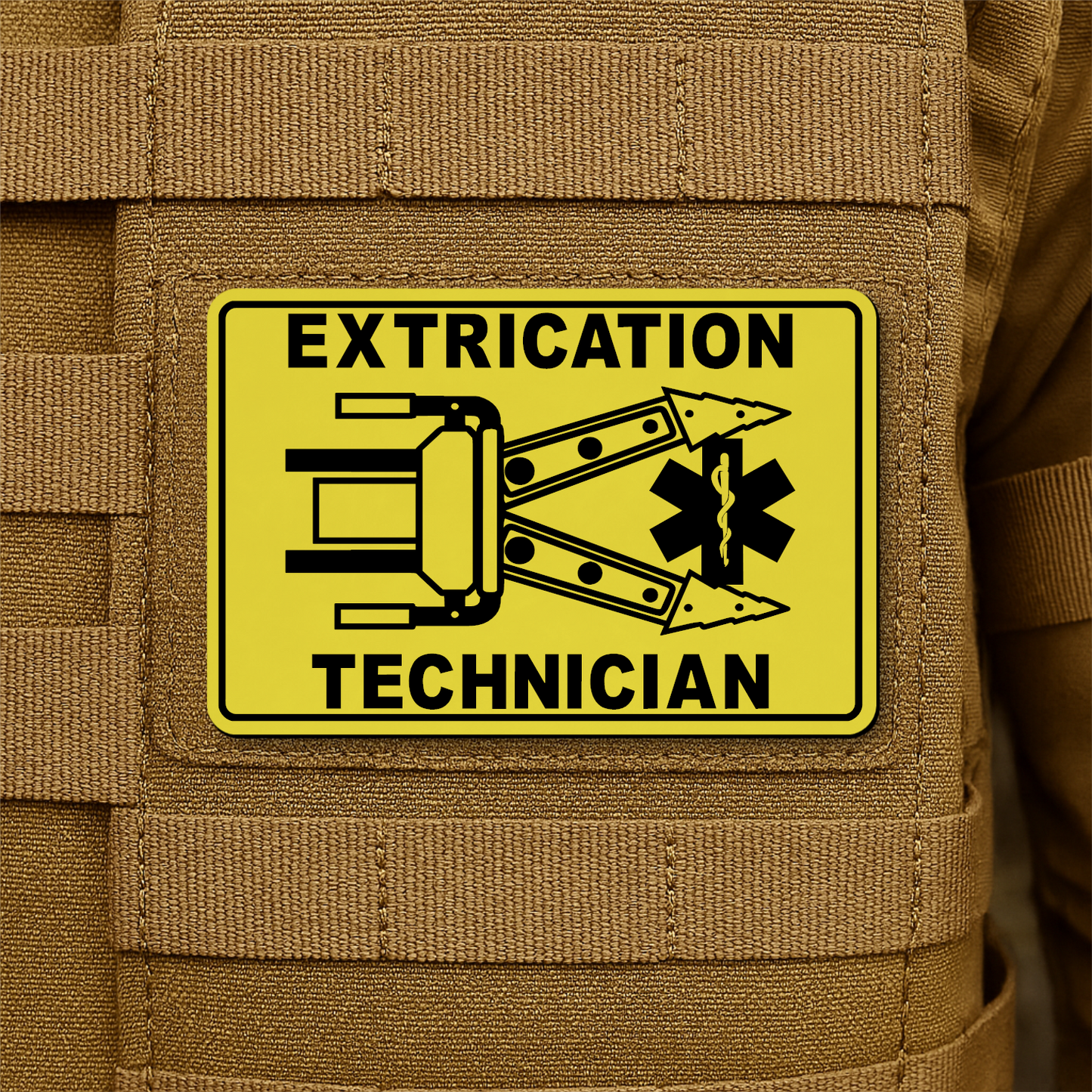 Vehicle Extrication Technician - Jaws of Life Patch – 2” x 3” Hook & Loop | Made in USA