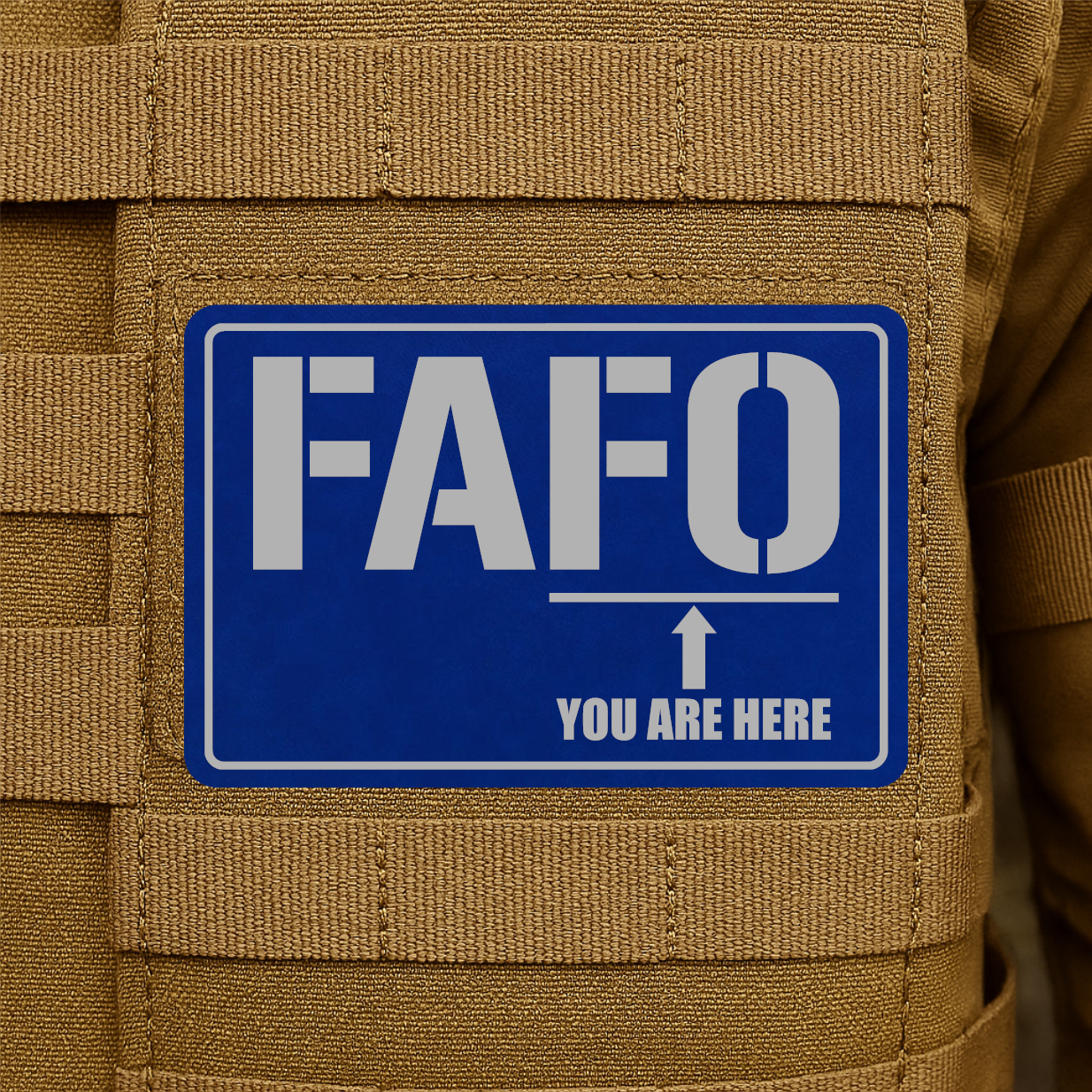 FAFO Engraved Morale Patch – 2" x 3” Hook & Loop Tactical Patch | Made in USA