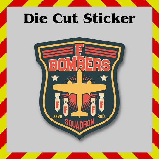 Dropping F Bombs Sticker – Funny Vinyl Decal, Sarcastic & Waterproof