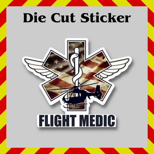 Flight Medic Sticker – EMS Vinyl Decal, Waterproof First Responder