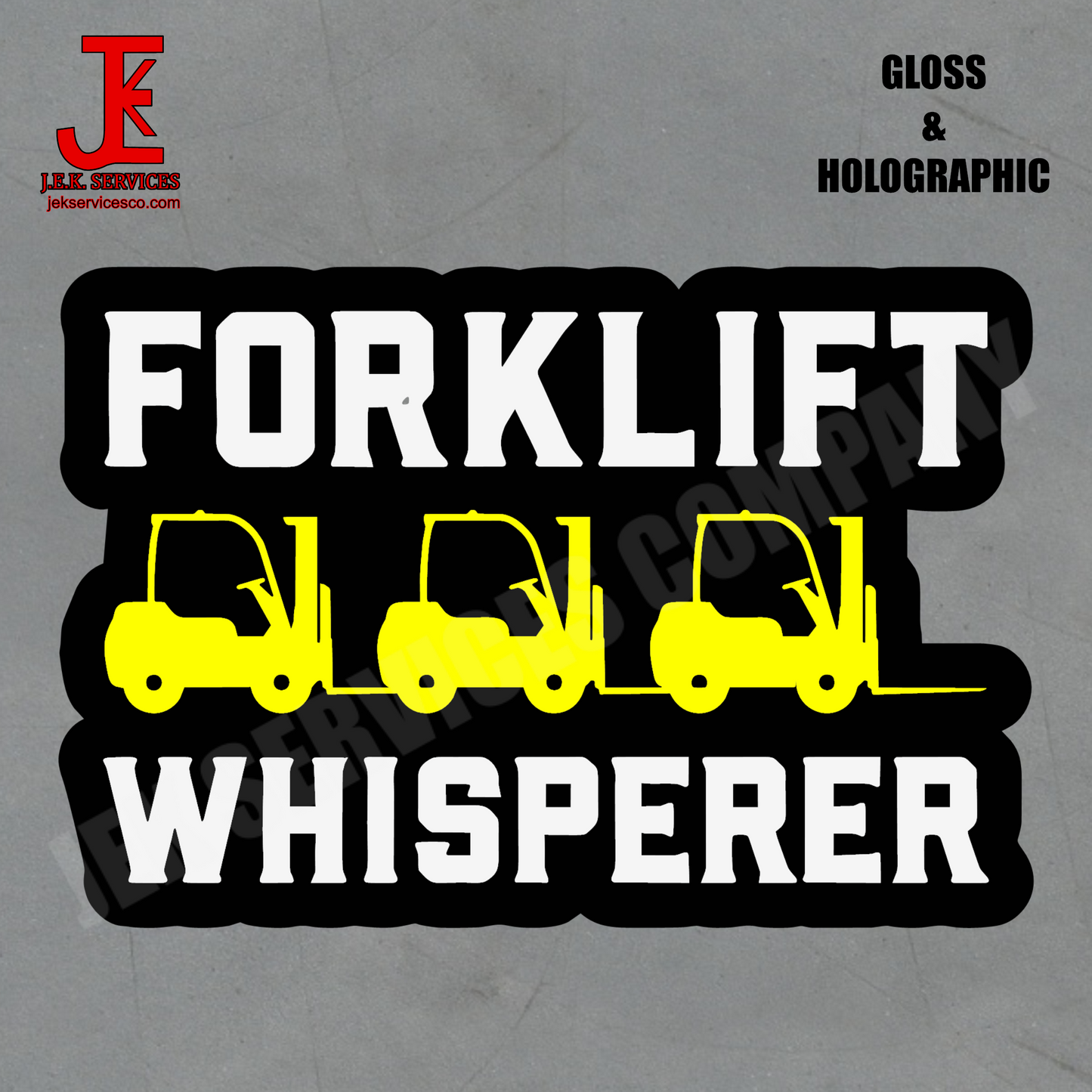 Forklift Whisperer Vinyl Sticker