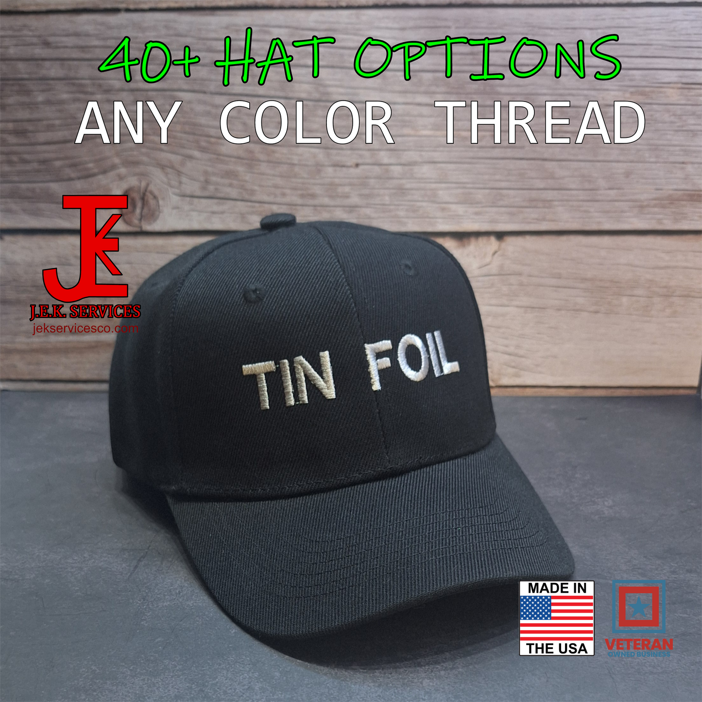 Tin Foil Hat Embroidered Snapback & Flexfit Caps