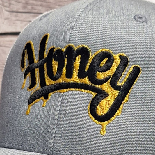 Honey Drip Embroidered Hat – Country Life Snapback / Flexfit Trucker Cap