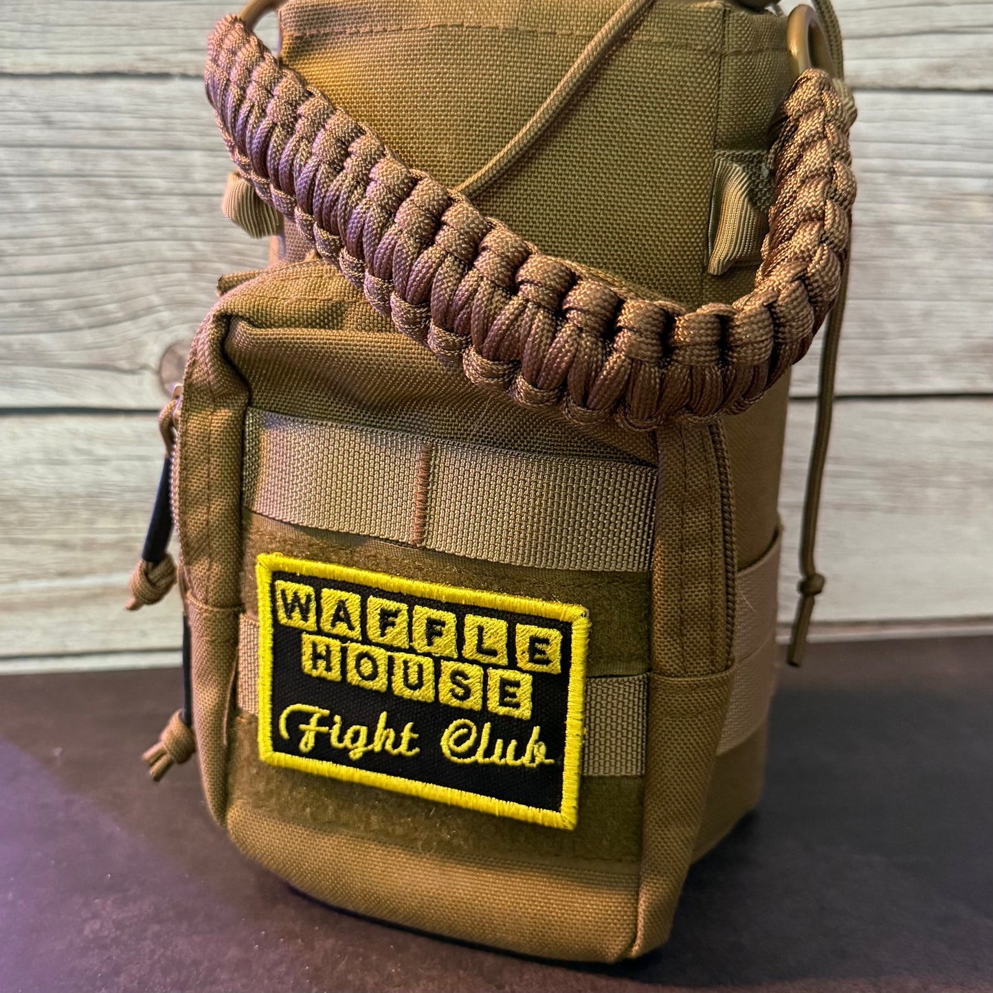 Waffle House Fight Club Funny Morale Patch | Made in USA | VELCRO® Brand Hook Backing