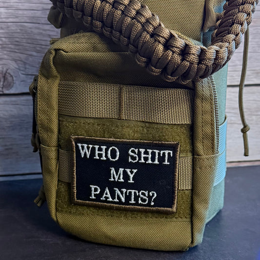 Who Shit My Pants? Funny Morale Patch | Made in USA | VELCRO® Brand Hook Backing