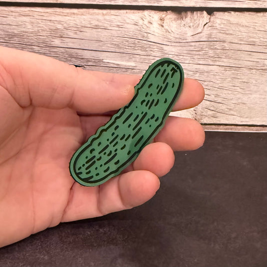 Dill Pickle Funny Morale Patch, 1.8x3" | Made in USA | VELCRO® Brand Hook Backing