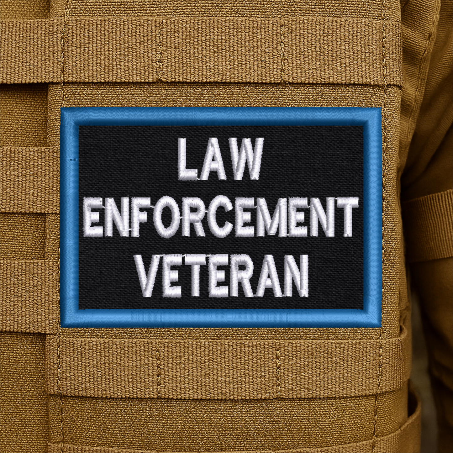 Law Enforcement Veteran Embroidered Morale Patch