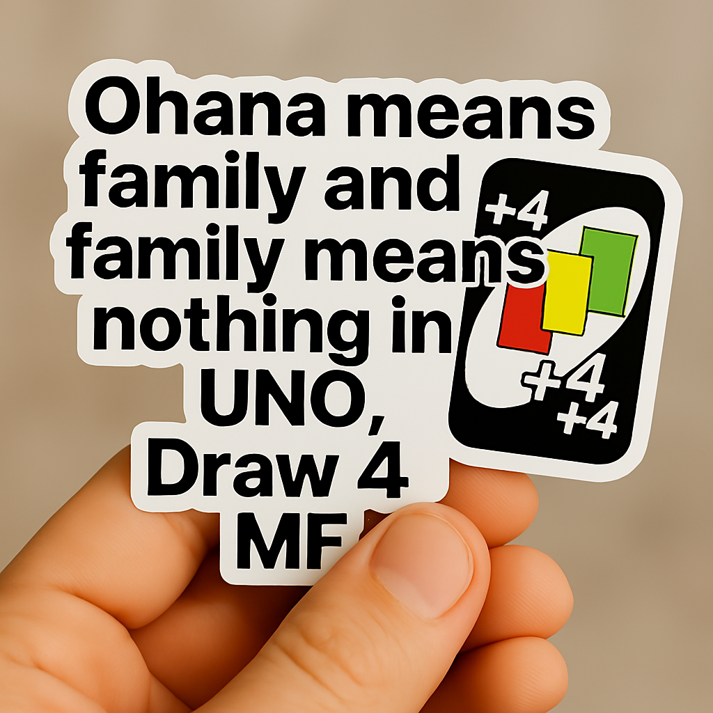 Family UNO Vinyl Sticker