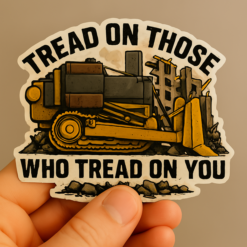 Killdozer Tread On Those Vinyl Sticker