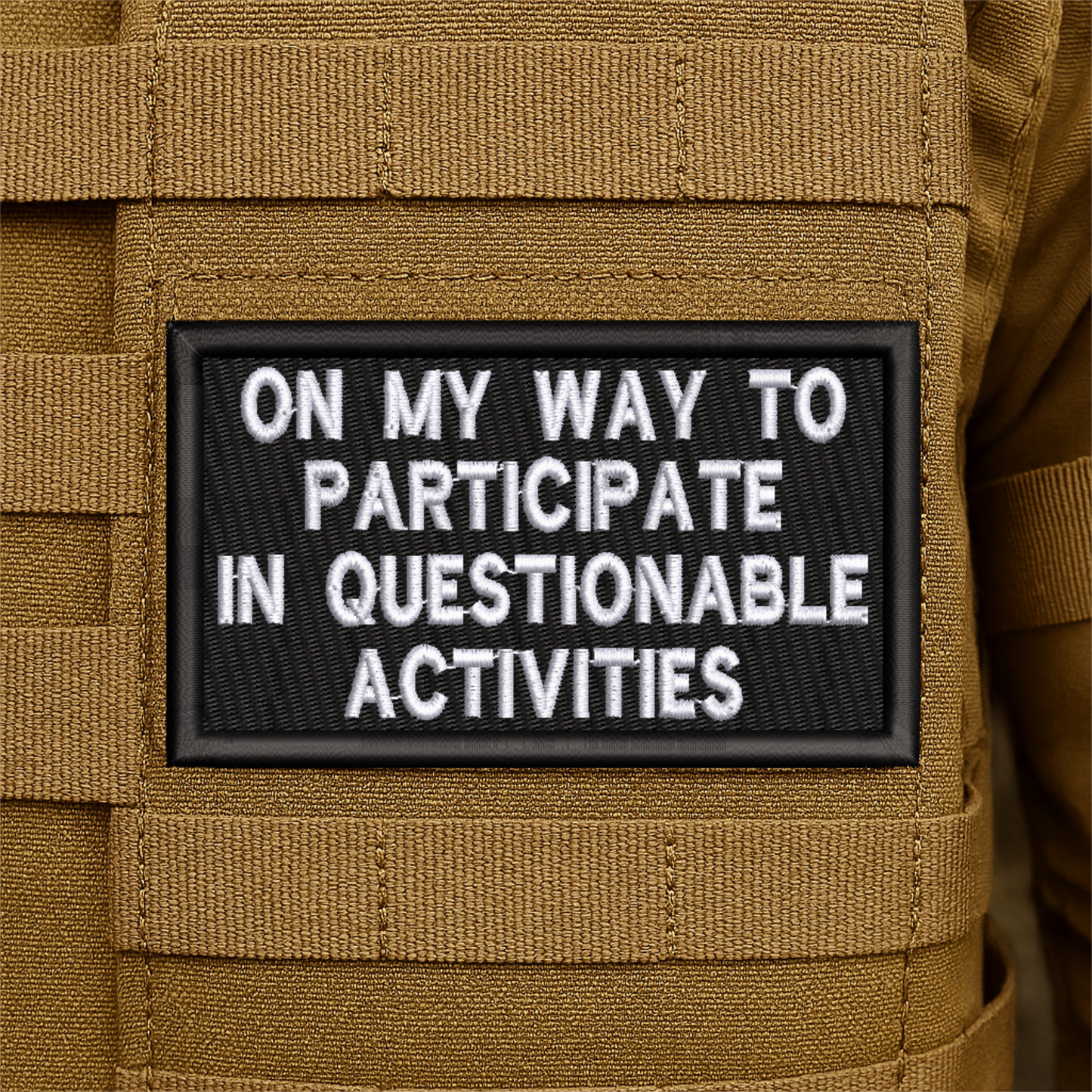 Questionable Activities Funny Embroidered Morale Patch