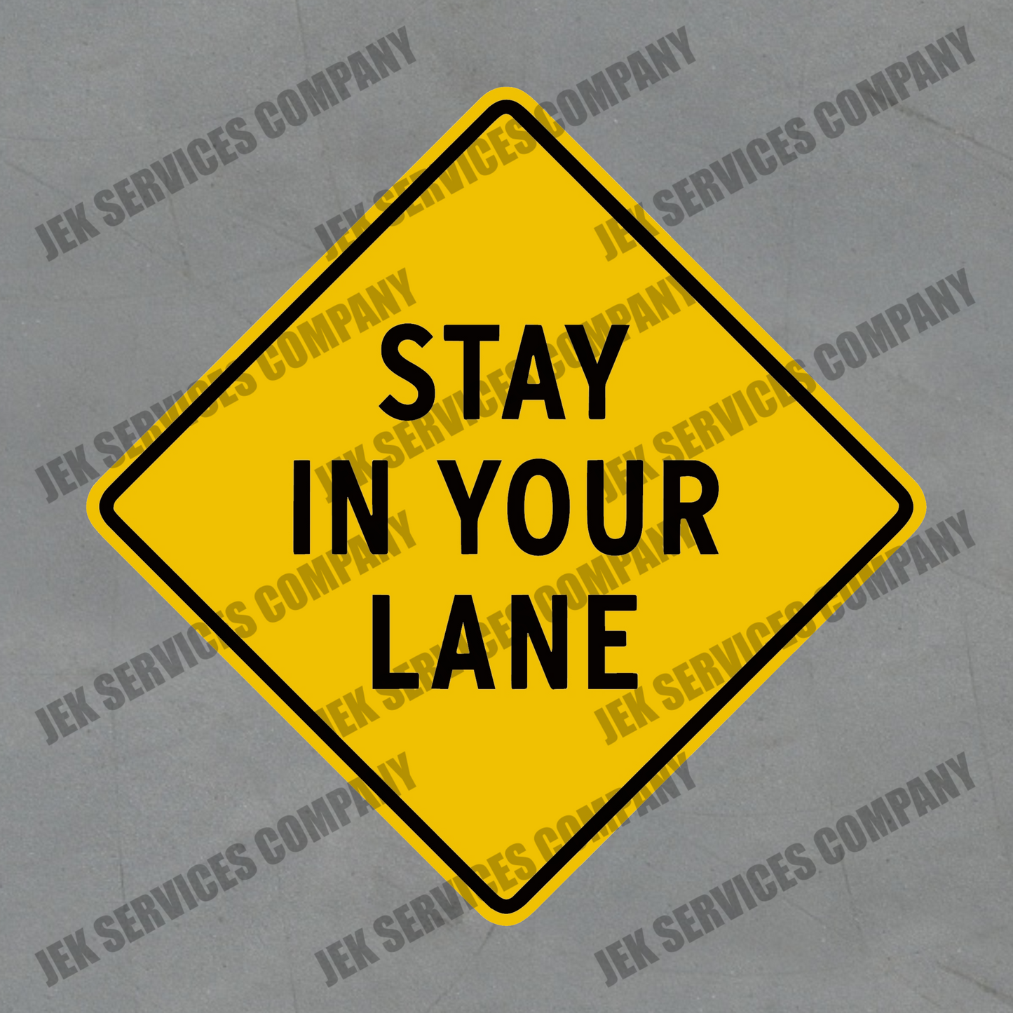 Stay In Your Lane Sticker – Funny Vinyl Decal, Sarcastic & Waterproof