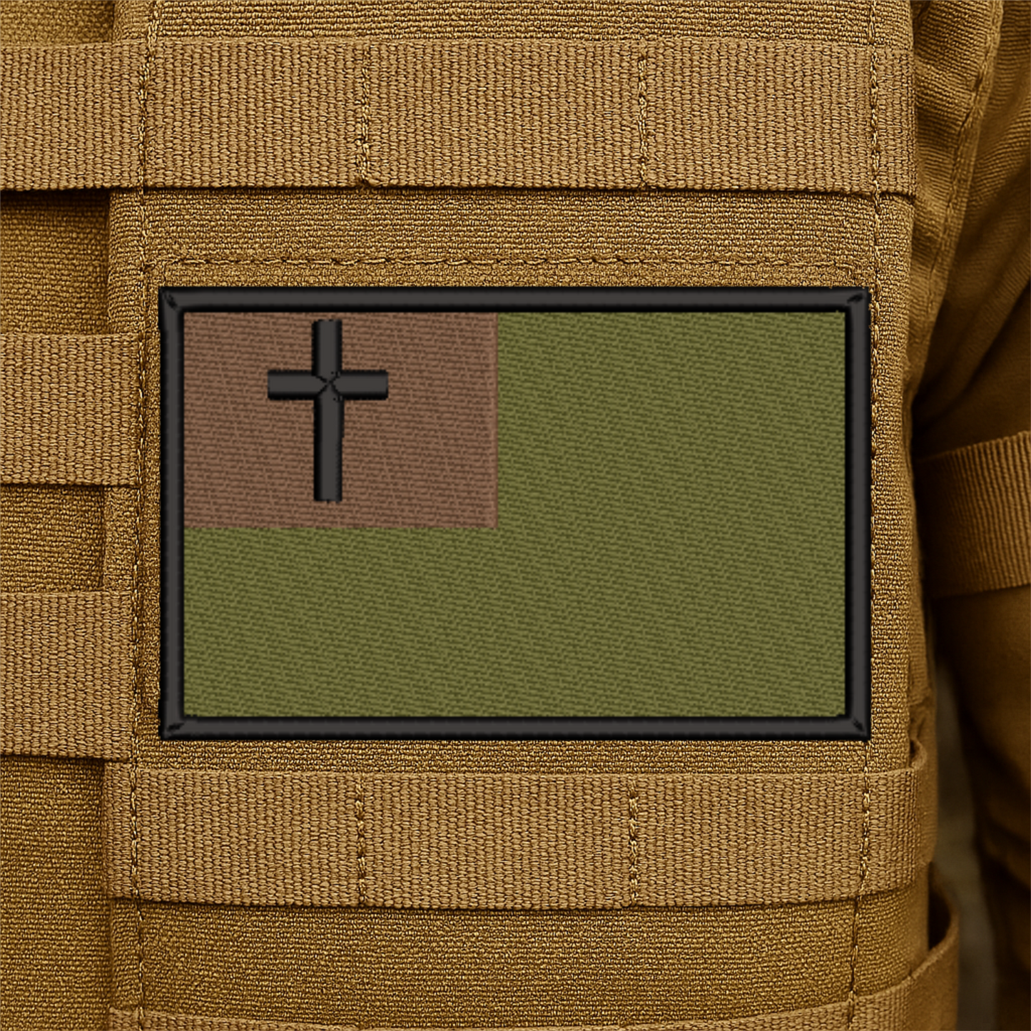 Tactical Christian Flag Embroidered Morale Patch
