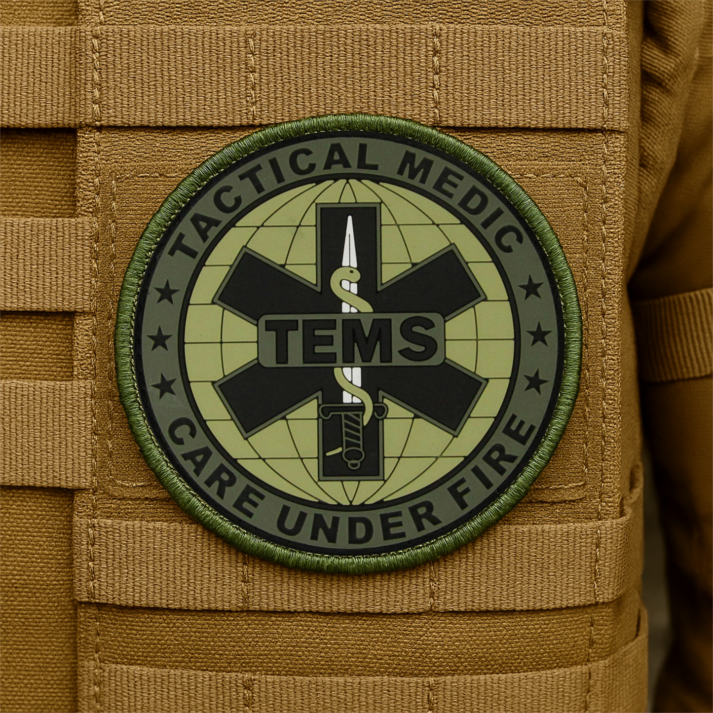 Tactical EMS Medic - Care Under Fire - Printed/Embroidered Morale Patch