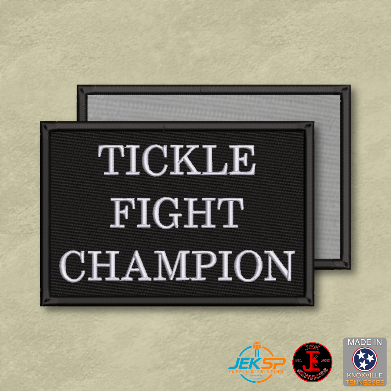 Funny morale patch tickle fight champion