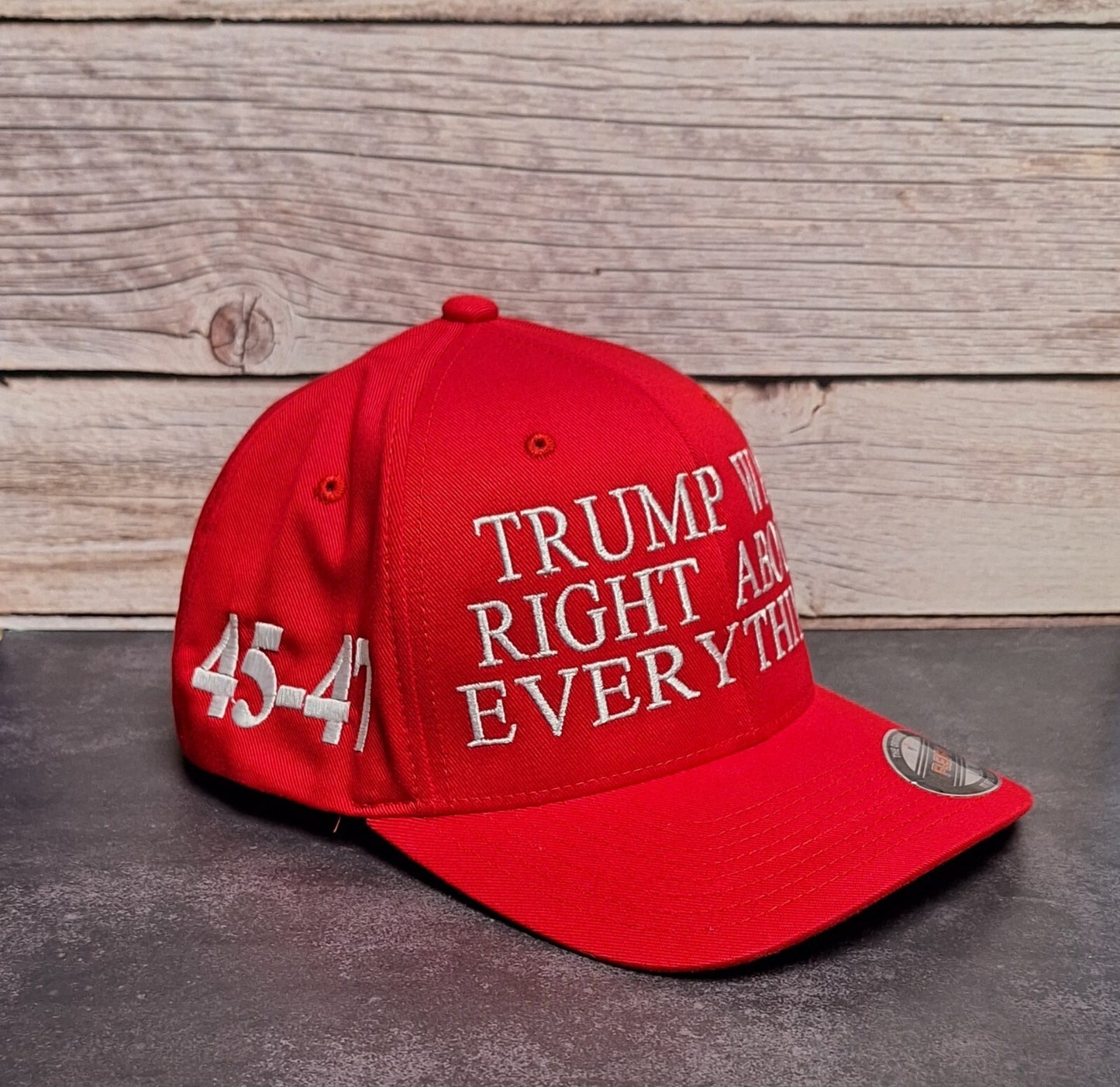 Trump Was Right About Everything Embroidered Snapback & Flexfit Caps