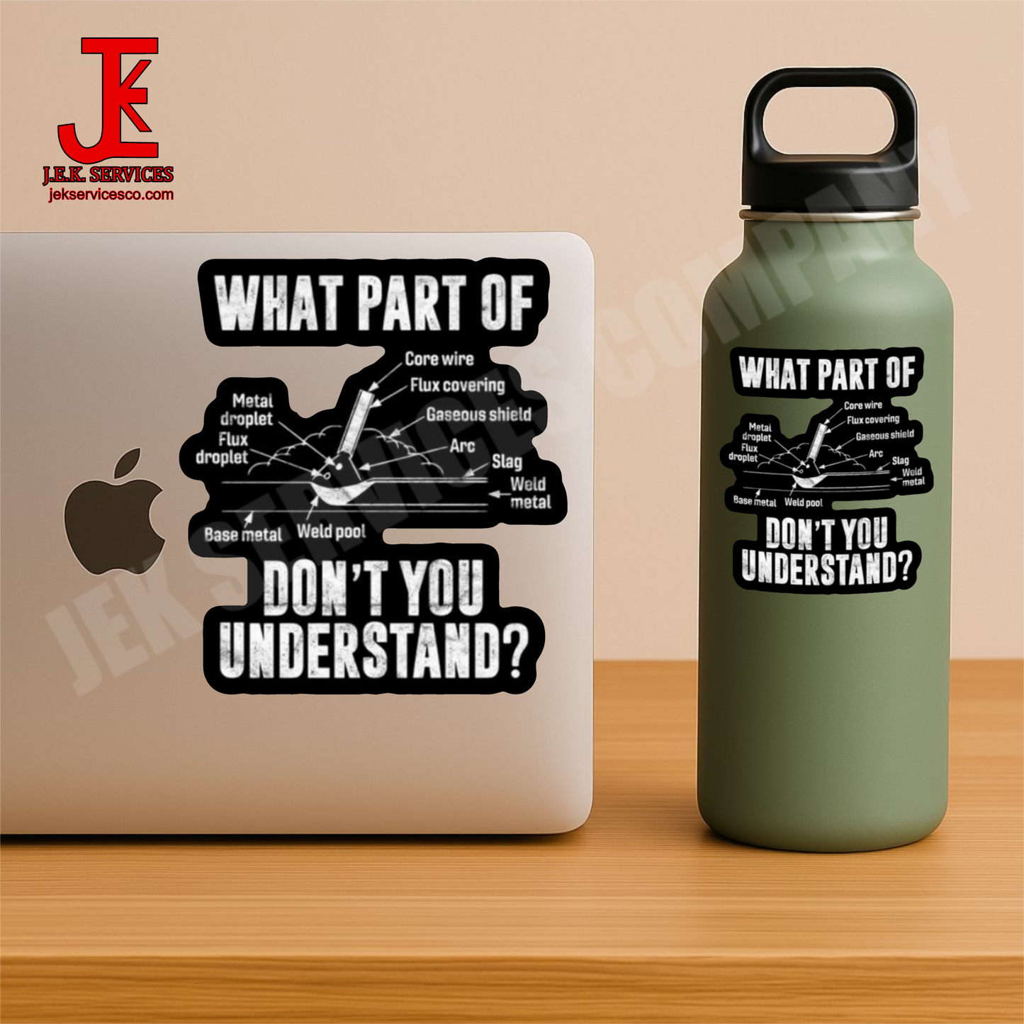 Blue Collar Welder Vinyl Sticker