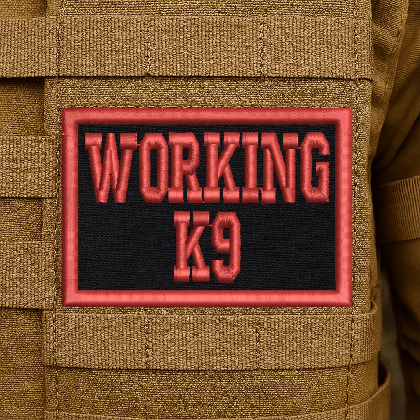 Working K9 Embroidered Dog Patch
