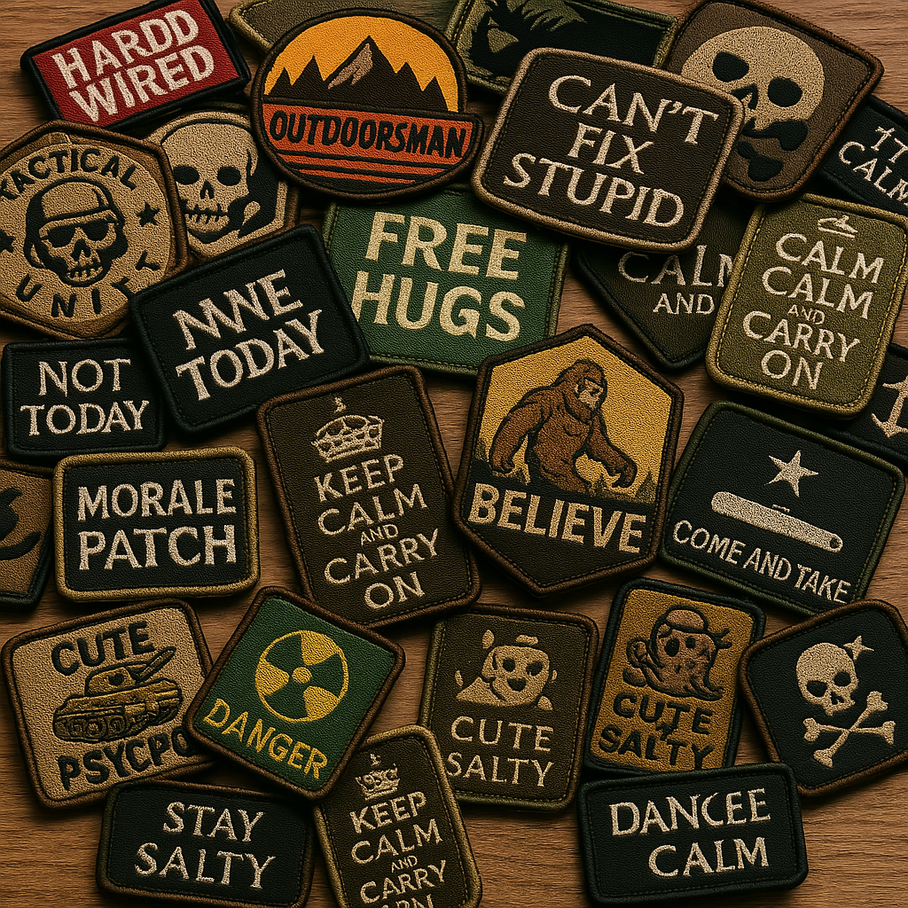 Custom 2x3 Reflective Morale Patch – Laser Cut Hook & Loop Tactical 3D Patch