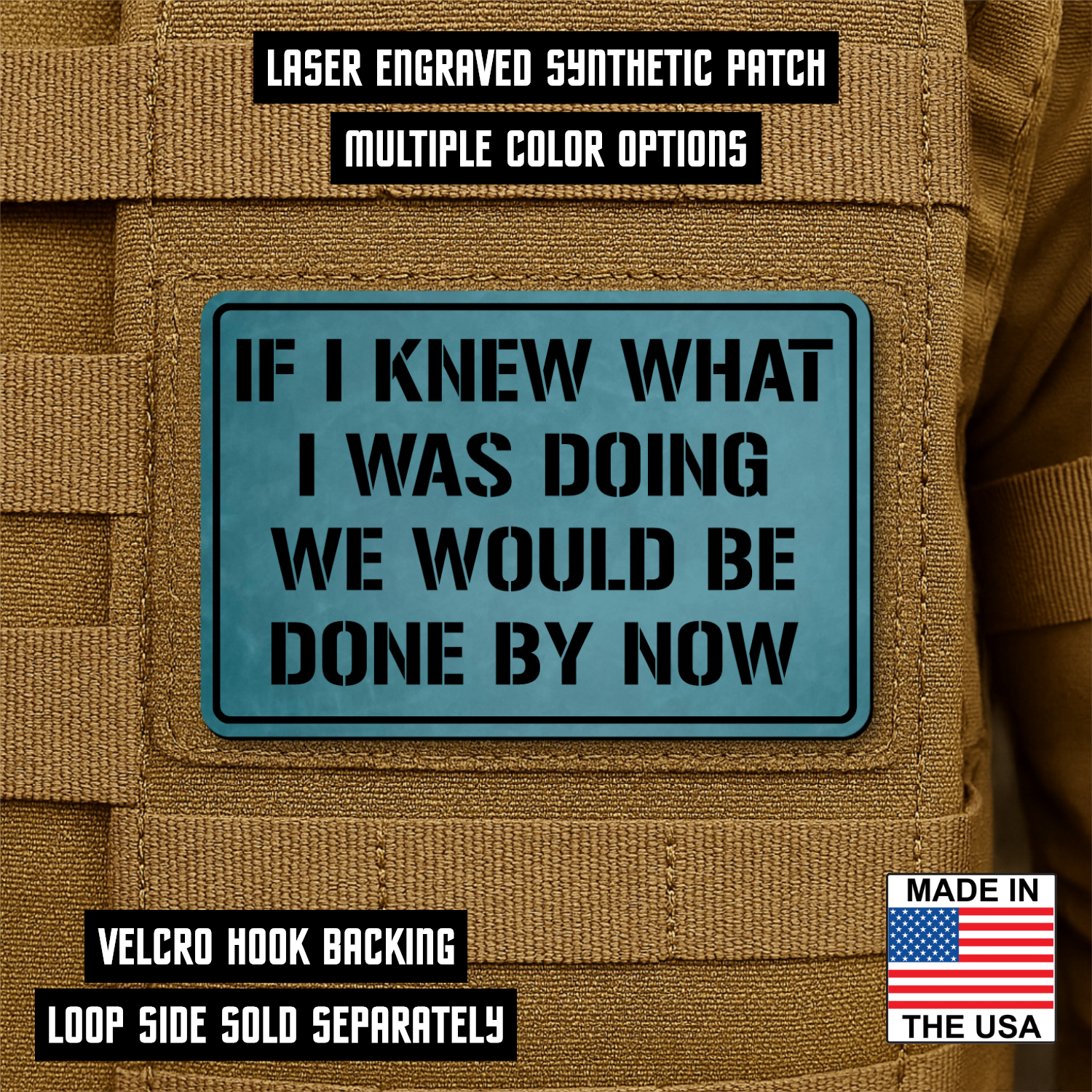 Synthetic Laser Engraved Patches