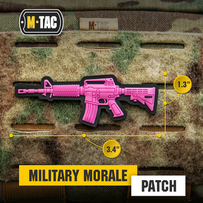 M4 Rifle 3D PVC Morale Patch | M-Tac Tactical Patch