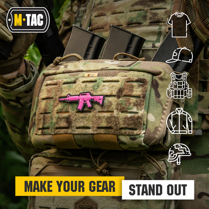 M4 Rifle 3D PVC Morale Patch | M-Tac Tactical Patch