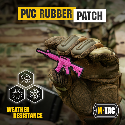 M4 Rifle 3D PVC Morale Patch | M-Tac Tactical Patch