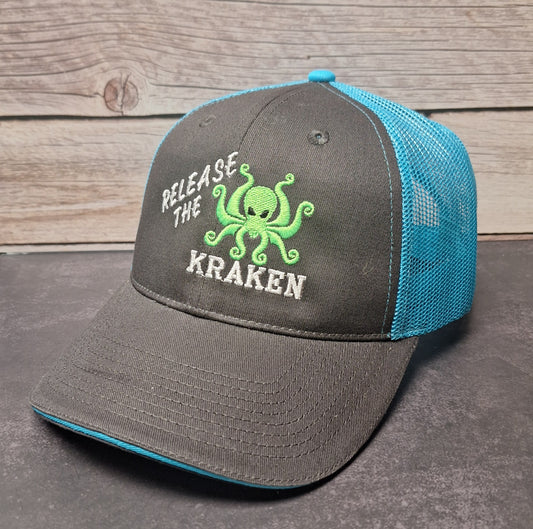 Release The Kraken Embroidered Hat