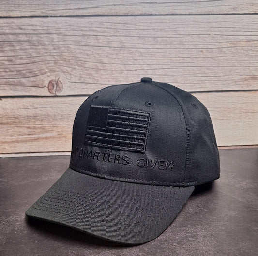 No Quarters Given, Blackout Flag Embroidered Hat