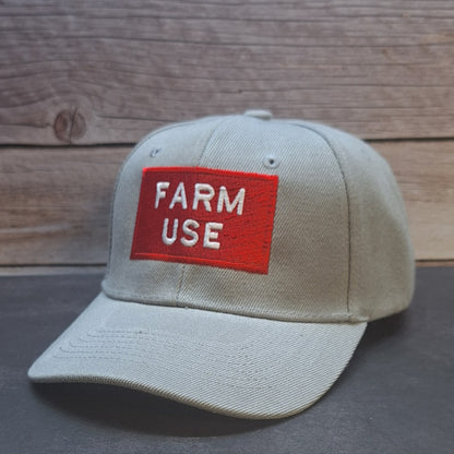 Farm Use Vehicle Tag Embroidered Caps (Build Your Own)