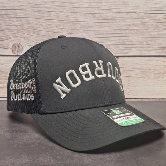 Bourbon Outlaws, BOURBON Embroidered Cap with Customized Options