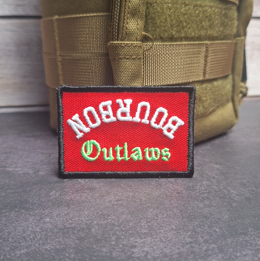 Bourbon Outlaws 2x3 Inch Embroidered Morale Patch