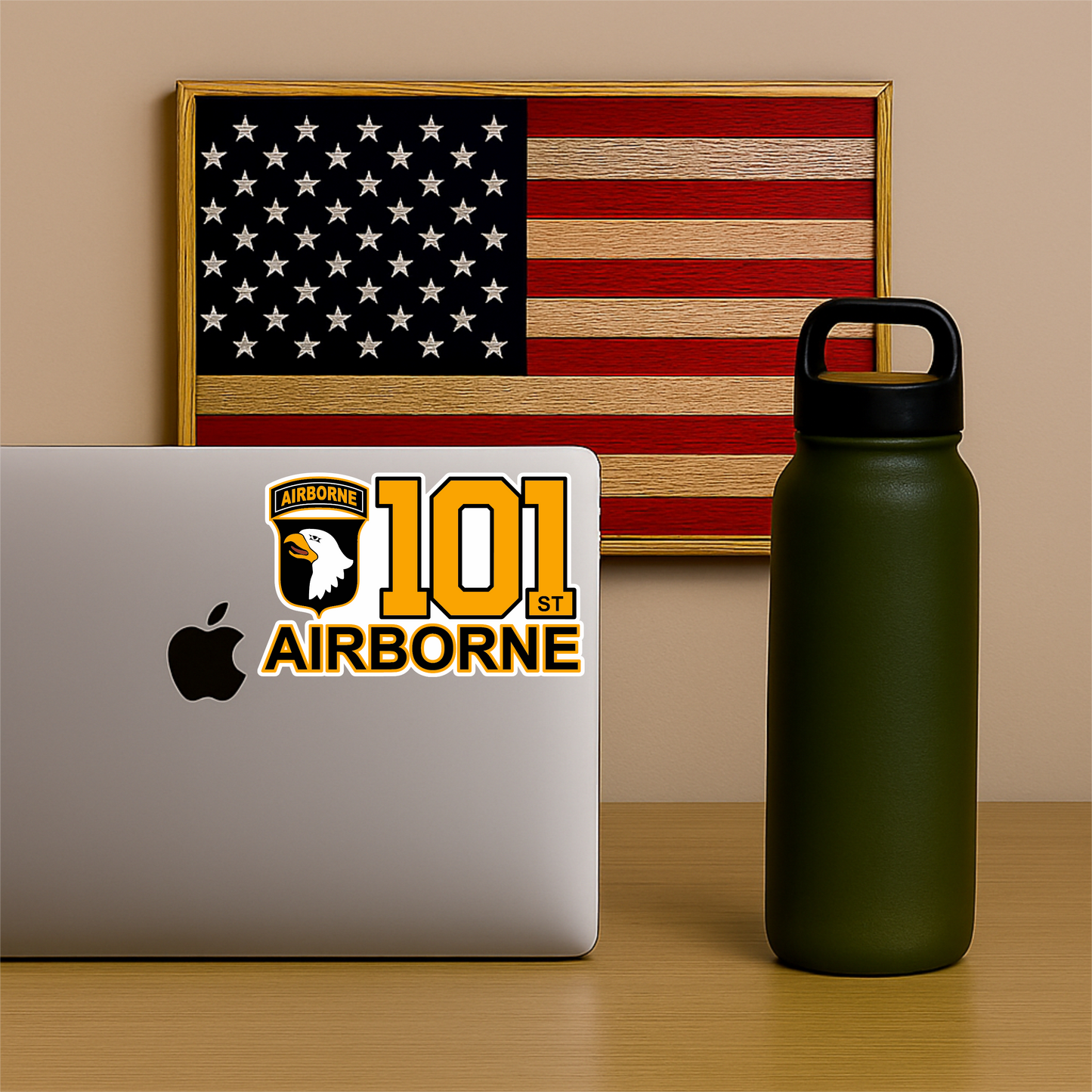 101st Airborne Division Sticker – Army Veteran Vinyl Decal, Waterproof Military