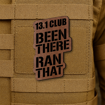 13.1 Club Been There Ran That Funny Half-Marathon Running Morale Patch 1.8"x3" Hook & Loop | Made in USA