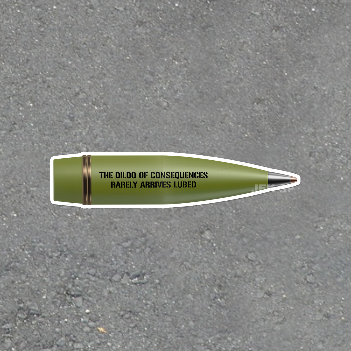 Artillery of Consequences glossy vinyl laptop sticker