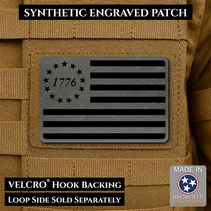 Tactical 1776 America 250th Flag Patch | Made in USA | VELCRO® Brand Hook Backing