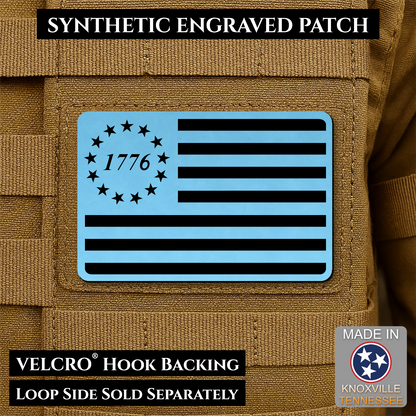 Tactical 1776 America 250th Flag Patch | Made in USA | VELCRO® Brand Hook Backing