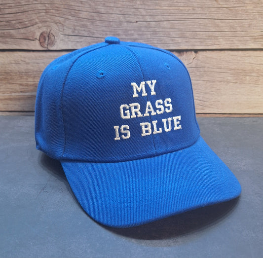 My Grass Is Blue Embroidered Hat